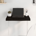 Table Top Dark Brown 60x50x cm Treated Solid Wood Oak 3156412