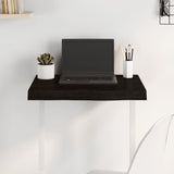 Table Top Dark Brown 60x50x cm Treated Solid Wood Oak 3156412