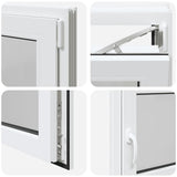 Basement Window RISOR 90x60 cm Tilt&Turn DIN Right White 4108316