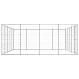 Outdoor Dog Kennel Galvanised Steel 24,2 m 3082319
