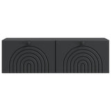 Wall-Mounted TV Cabinet Black 98 x 31 x 30 cm Engineered Wood 898216
