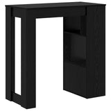 Bar Table Black Oak 102 x 50 x 103.5 cm Engineered Wood 8003918