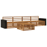 Outdoor Sofa Set 5 pcs Natural Solid Acacia Wood 3383002