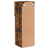 TV Cabinet with LED Lights Smoked Oak 30.5x30x90 cm 837009