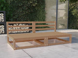 Garden 2-Seater Sofa Honey Brown Solid Pinewood 3075232