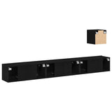 TV Cabinet Set 4 pcs Black Oak Engineered Wood 3333061