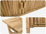 Console Table with Shelf Natural 110 x 35 x 75 cm Bamboo 42028060
