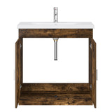 Bathroom Furniture Set Smoked Oak 81 x 40 x 84.5 cm 3404362