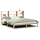 Bookcase Bed without Mattress 180x200 cm Super King Solid Wood Pine 3322568