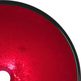Basin Tempered Glass 42x14 cm Red 345266