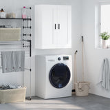 Wall Mounted Cabinet White 69.5x34x90 cm Engineered Wood 830396