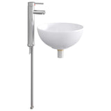 Bathroom Wash Basin Chrome 32 x 32 x 13 cm Metal 890242