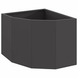 Corner Planter Black 45 x 45 x 35 cm Steel 883647