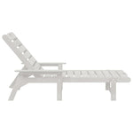 Sun Lounger White 73.5 x 92 x 90cm HDPE 42006637