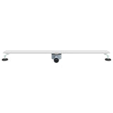 360&deg Shower Drain with Slim Model Silver 100 cm 42015990