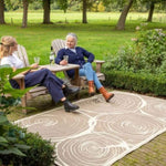 ZNTS Esschert Design Outdoor Rug 240x150cm Growth Rings 433911