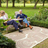 ZNTS Esschert Design Outdoor Rug 240x150cm Growth Rings 433911