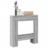 ZNTS Fireplace Surround Grey Sonoma 81x18x82 cm Engineered Wood 854603