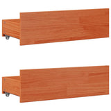 Bookcase Bed without Mattress Wax Brown 100x200 cm Solid Wood Pine 3308968