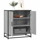 Sideboard Grey Sonoma 68x35x76 cm Engineered Wood and Metal 848967