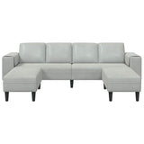 Sofa Set 3 pcs Light grey Velvet 3335122