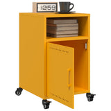 Bedside Cabinets 2 pcs Mustard Yellow 36x39x59 cm Steel 846723