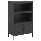 Highboard Black 68x39x113 cm Steel 842970