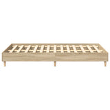 Bed Frame Sonoma 137 x 190 cm Engineered Wood 901000