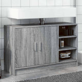Sink Cabinet Grey Sonoma 90x29x55 cm Engineered Wood 848127