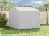 Outdoor Dog Kennel with Roof Silver 2x14x2.5 m Galvanised Steel 3190477