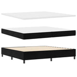 Box Spring Bed with Headboard Black 200 x 200 cm Velvet 3342082