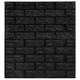 3D Wallpaper Bricks Self-adhesive 20 pcs Black 150725