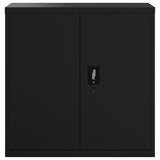 File Cabinet Black 90x40x130 cm Steel 3188323