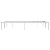 Metal Bed Frame without Mattress White 140x200cm 373674