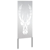 Garden Privacy Screen Silver 50 x 140 cm Stainless steel 876333