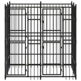 Outdoor Dog Kennel Steel 3.69 m 3097937