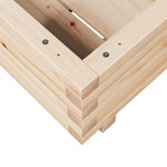 ZNTS Garden Planter 40x40x26.5 cm Solid Wood Pine 847288