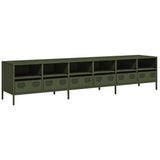 TV Cabinet Olive Green 202x39x43.5 cm Cold-rolled Steel 3307159