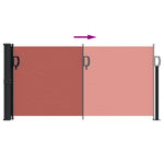 ZNTS Retractable Side Awning Terracotta 100x300 cm 4004273