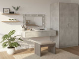 Dressing Table with Drawer Grey 83 x 40 x 70 cm Engineered Wood 865229
