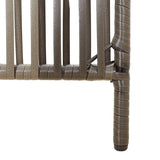 Room Divider 6 Panels Grey Poly Rattan 365386