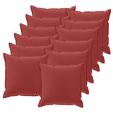 Cushion with Pillow HOUTEN 12 pcs Wine Red Polyester 933024