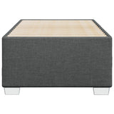 Bed Frame without Mattress Dark Grey 90x190 cm Single Fabric 3284437