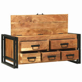 Coffee Table Brown 90 x 50 x 38 cm Solid Acacia Wood 4104725