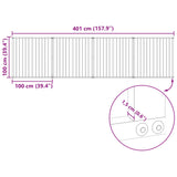 Dog Gate 4 pcs Black 100 x 100 cm Galvanised Steel 891990