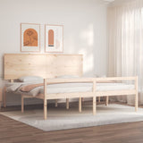 Senior Bed without Mattress 200x200 cm Solid Wood 3195501