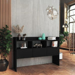 ZNTS Sideboard Black 105x30x70 cm Engineered Wood 808378