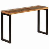 Console Table 120x35x76 cm Solid Reclaimed Wood and Steel 247335
