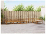 Outdoor Sofa Set 6 pcs Natural Solid Acacia Wood 3367662