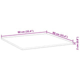 Table Top Square 90x90x2 cm Solid Wood Acacia 4008711